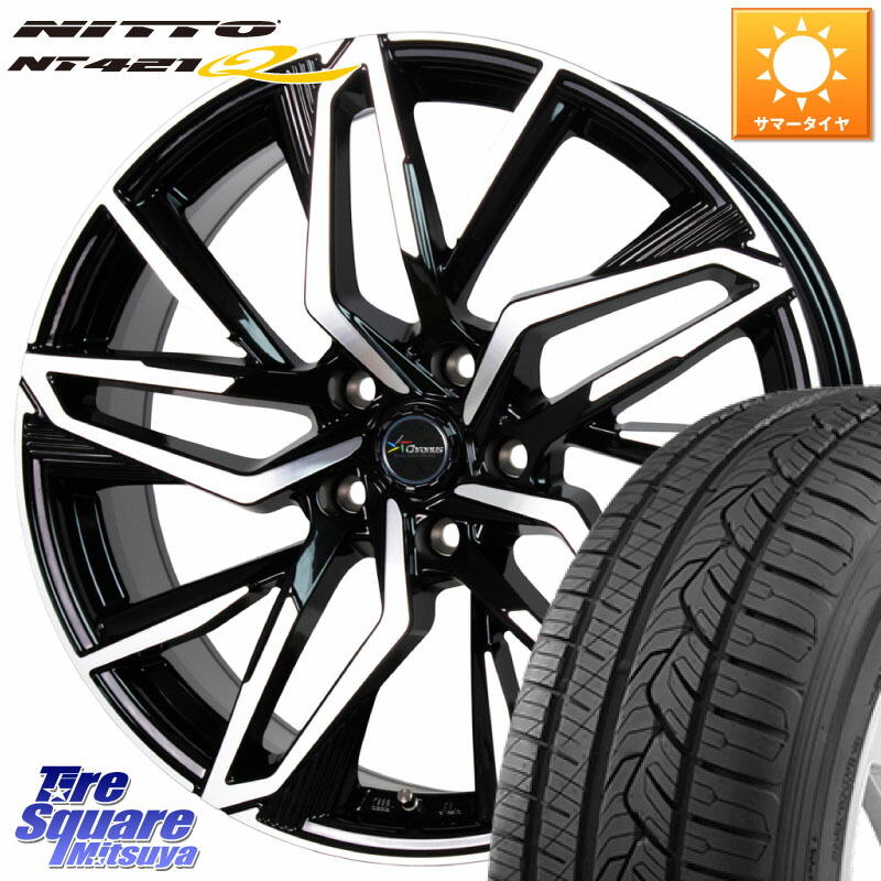HotStuff Chronus CH-112 クロノス CH112 ホイール 19インチ 19 X 7.5J +48 5穴 114.3 NITTO ニットー NT421Q サマータイヤ 235/55R19