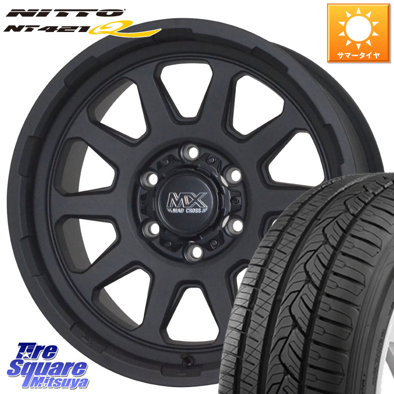 HotStuff マッドクロス レンジャー ブラック ホイール 18インチ 18 X 8.0J +20 6穴 139.7 NITTO ニットー NT421Q サマータイヤ 265/60R18 GUN125ハイラックスHILUX 150系ランドクルーザープラド トライトンGSR