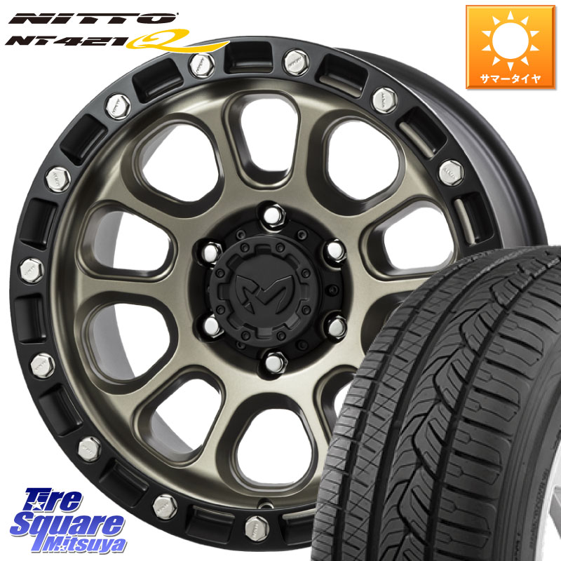MKW M204 コヨーテブロンズ ホイール 17インチ 17 X 8.0J +38 5穴 114.3 NITTO ニットー NT421Q サマータイヤ 225/60R17 30系アルファード 30系ヴェルファイア