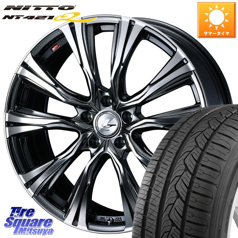 WEDS 41281 LEONIS VR BMCMC ウェッズ レオニス ホイール 19インチ 19 X 8.0J +43 5穴 114.3 NITTO ニットー NT421Q サマータイヤ 235/55R19 50系RAV4 80系ハリアー FE0系アリアARIYA T33エクストレイル CX-60 CX-80