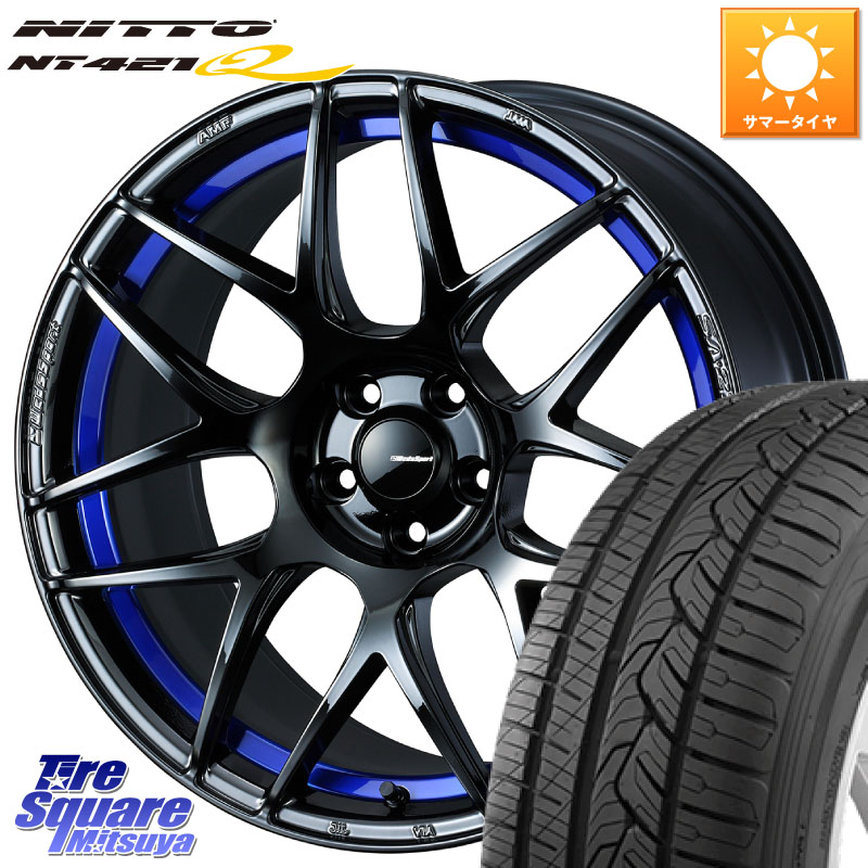 WEDS 74229 SA-27R ウェッズ スポーツ ホイール 17インチ 17 X 7.5J +45 5穴 114.3 NITTO ニットー NT421Q サマータイヤ 215/60R17 C-HR 50系エスティマ RC系オデッセイ後期 CX-30 MX-30 20系アルファード