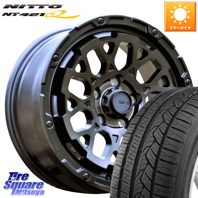 4X4エンジニアリング Air/G Rocks GHOST ホイール 17インチ 17 X 7.0J +32 5穴 114.3 NITTO ニットー NT421Q サマータイヤ 225/65R17 50系RAV4 80系ハリアー