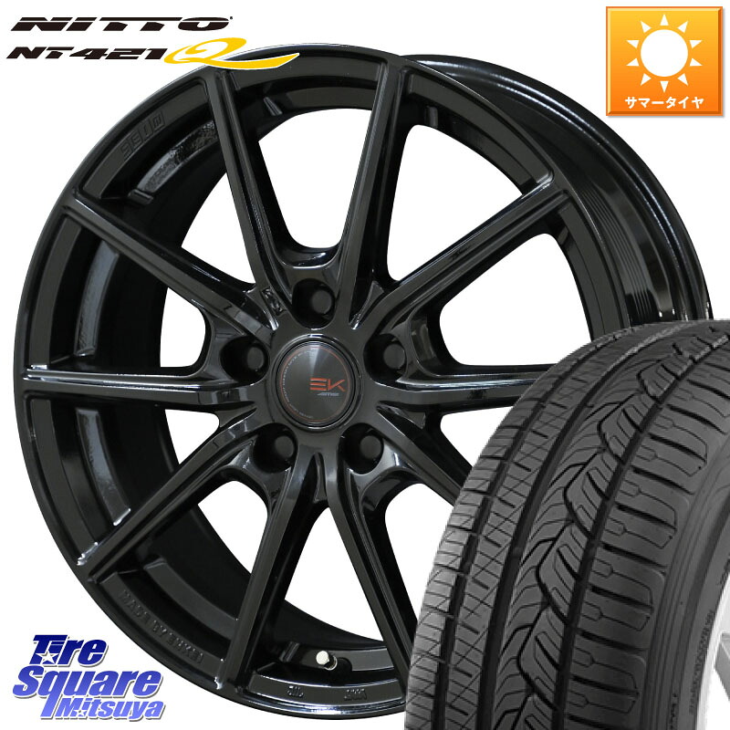 KYOHO SEIN EK ザインEK ホイール 17インチ 17 X 7.0J +42 5穴 114.3 NITTO ニットー NT421Q サマータイヤ 225/55R17 MAZDA6 10系アルファード