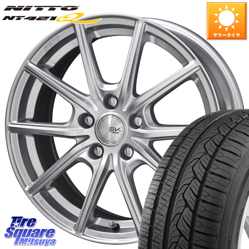 KYOHO SEIN EK ザインEK ホイール 17インチ 17 X 7.0J +42 5穴 114.3 NITTO ニットー NT421Q サマータイヤ 225/65R17 50系RAV4 80系ハリアー T32エクストレイル CX-5 CX-8 BT5レガシィアウトバック