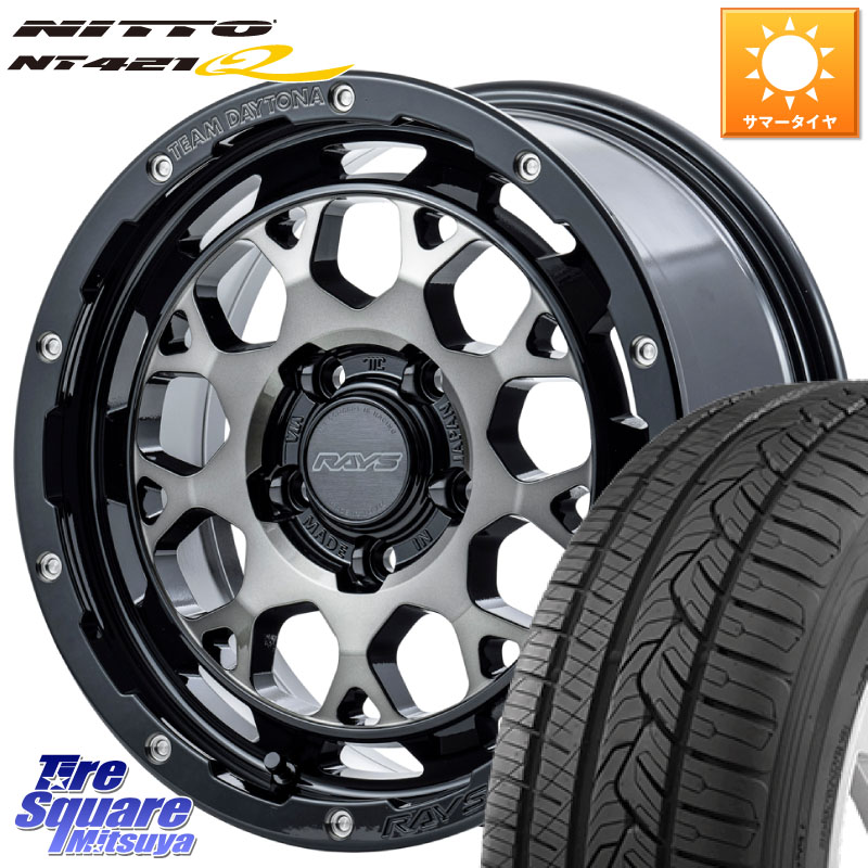 RAYS 【欠品次回9~10月】 TEAM DAYTONA M9+ ホイール 17インチ 17 X 7.0J +40 5穴 114.3 NITTO ニットー NT421Q サマータイヤ 225/55R17 10系アルファード
