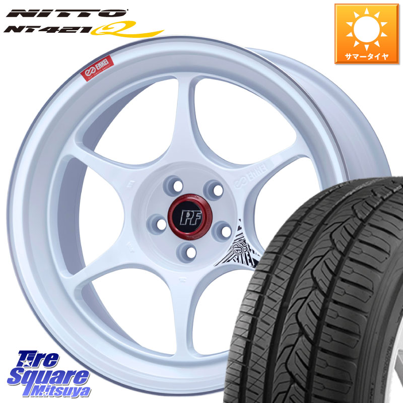 NITTO ニットー NT421Q サマータイヤ 215/60R17ENKEI エンケイ PerformanceLine PF06 ホイール 17インチ 17X7.5J 38 5穴 114.3 カローラクロス 20系アルファード ヴェルファイア UX レクサス|タイヤスクエアミツヤ