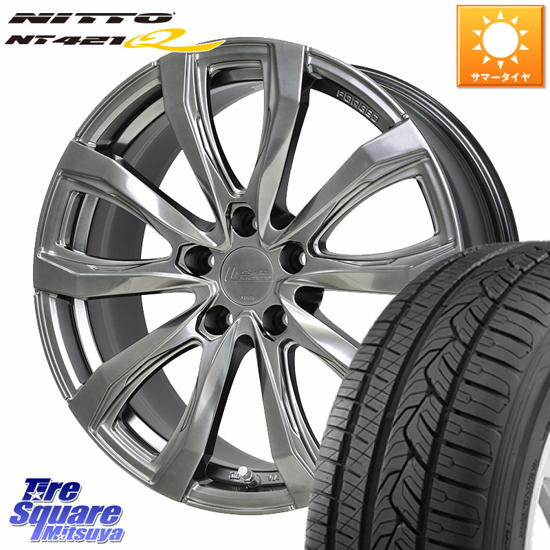 NITTO ニットー NT421Q サマータイヤ 225/55R19HotStuff シュティッヒ レグザス FORGED FS-01 平座仕様(レクサス・トヨタ専用) 鍛造ホイール 19インチ 19X7.5J 40 5穴 120 40系アルファード/ヴェルファイア レクサスLM ヴェルファイアハイブリッド ヴェルファイア アル｜タイヤスクエアミツヤ