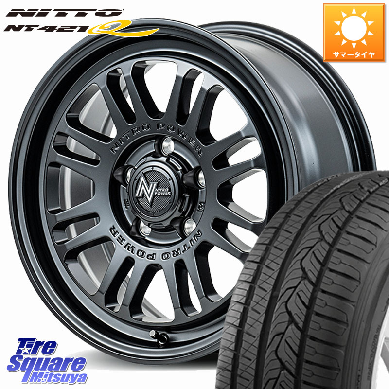 MANARAY NITRO POWER M16 ASSAULT ホイール 17インチ 17 X 7.0J +42 5穴 114.3 NITTO ニットー NT421Q サマータイヤ 225/60R17 30系アルファード 30系ヴェルファイア デリカD:5 SL系フォレスター SK系フォレスター