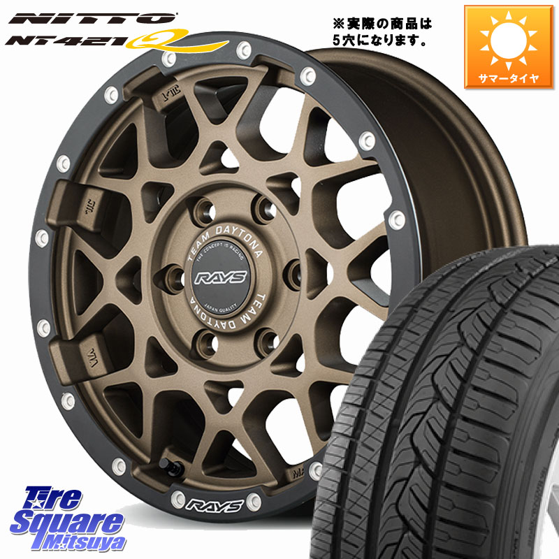 RAYS 【欠品次回4~5月】 M8 TEAM DAYTONA ホイール 17インチ 17 X 7.0J +32 5穴 114.3 NITTO ニットー NT421Q サマータイヤ 225/60R17 30系アルファード 30系ヴェルファイア デリカD:5