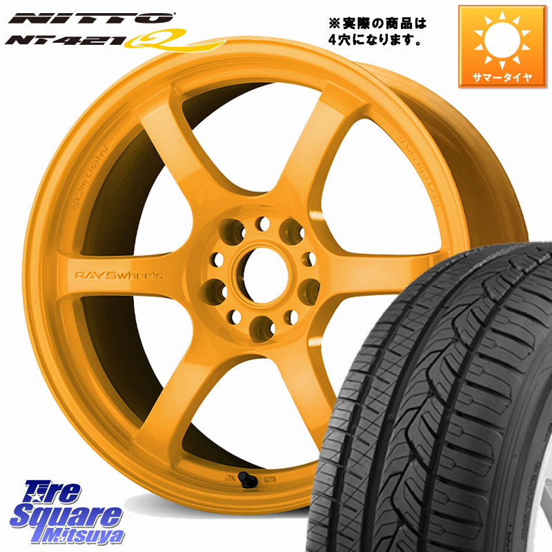 RAYS gramLIGHTS 57DR 2324 LIMITED EDITION ホイール 18インチ 18 X 8.5J +37 5穴 114.3 NITTO ニットー NT421Q サマータイヤ 235/60R18 アウトランダーPHEV