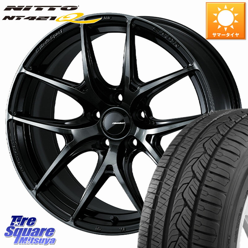 WEDS WedsSport SA-01R ホイール 18インチ ウェッズ スポーツ 18 X 7.5J +45 5穴 114.3 NITTO ニットー NT421Q サマータイヤ 215/50R18 ヤリスクロス
