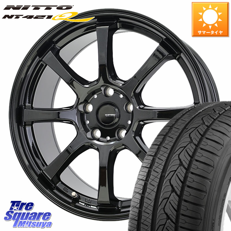 NITTO ニットー NT421Q サマータイヤ 235/60R18HotStuff G-SPEED G-08 ホイール 18インチ ジースピード 18X7.0J 38 5穴 114.3 50系RAV4 RAV4 50系 デリカD:5 D5 カスタムサイズ RX レクサス｜タイヤスクエアミツヤ
