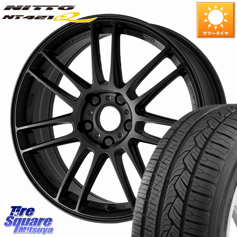 WORK EMOTION ZR7 ホイール 19インチ 19 X 8.0J +45 5穴 114.3 NITTO ニットー NT421Q サマータイヤ 255/50R19