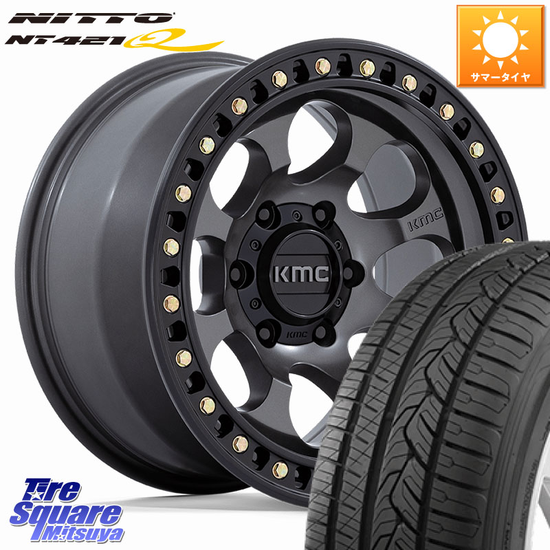 KMC KM550 RIOT SBL ANTHRACITE ホイール 18インチ 18 X 9.0J +18 6穴 139.7 NITTO ニットー NT421Q サマータイヤ 265/60R18 トライトンGSR 162,795円