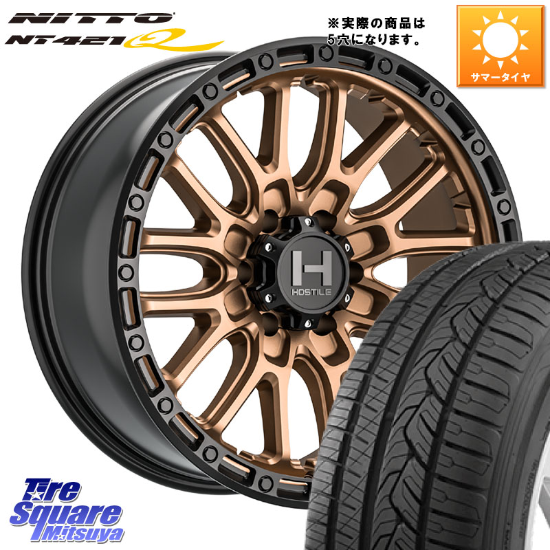 HOSTILE H135 RIDGE CREST JP SPEC ホイール 17インチ◇参考画像 17 X 8.0J +38 5穴 114.3 NITTO ニットー NT421Q サマータイヤ 215/60R17 20系アルファード
