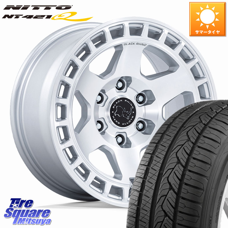 NITTO ニットー NT421Q サマータイヤ 265/60R18BLACK RHINO BAHARI バハリ ホイール 18インチ ブラックライノ 18X8.0J 45 6穴 139.7 トライトンGLS(ナローボディ)｜タイヤスクエアミツヤ