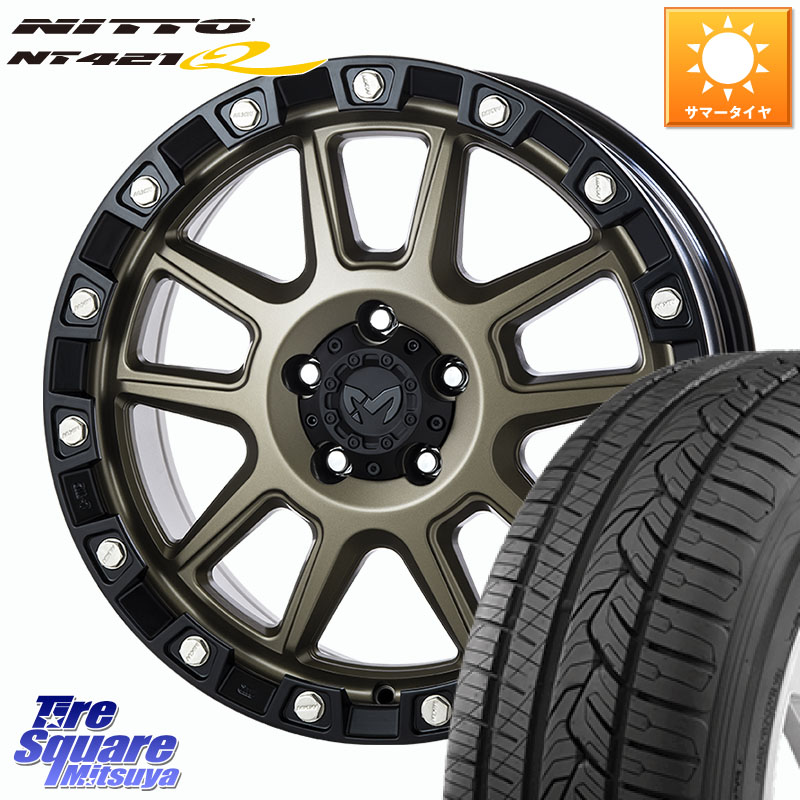 MKW M205 コヨーテブロンズ ホイール 18インチ 18 X 8.0J +40 5穴 114.3 NITTO ニットー NT421Q サマータイヤ 225/60R18 50系RAV4 80系ハリアー T32エクストレイル CX-5 BT5レガシィアウトバック
