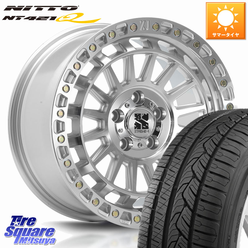 NITTO ニットー NT421Q サマータイヤ 235/55R18MLJ XJ08 XTREME-J ホイール 18インチ 18X8.0J 40 5穴 114.3 T32エクストレイル NX レクサス ハリアー|タイヤスクエアミツヤ