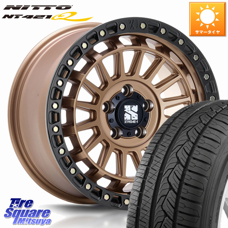 MLJ XJ08 XTREME-J ホイール 18インチ 18 X 8.0J +40 5穴 114.3 NITTO ニットー NT421Q サマータイヤ 235/55R18 T32エクストレイル