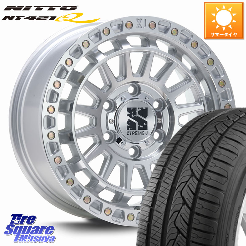 MLJ XJ08 XTREME-J ホイール 18インチ 18 X 8.0J +50 6穴 139.7 NITTO ニットー NT421Q サマータイヤ 265/60R18 トライトンGLS(ナローボディ)