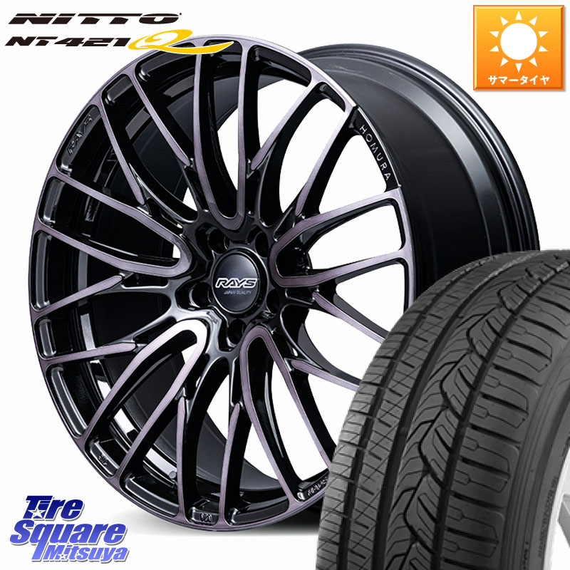 NITTO ニットー NT421Q サマータイヤ 225/55R19RAYS 【欠品次回10~11月】 HOMURA 2x10BD BLACK CLEAR EDITION ホイール 19インチ 19X8.0J 45 5穴 120 40系アルファード/ヴェルファイア ヴェルファイアハイブリッド ヴェルファイア アルファードハイブリッド|タイヤスクエアミツヤ