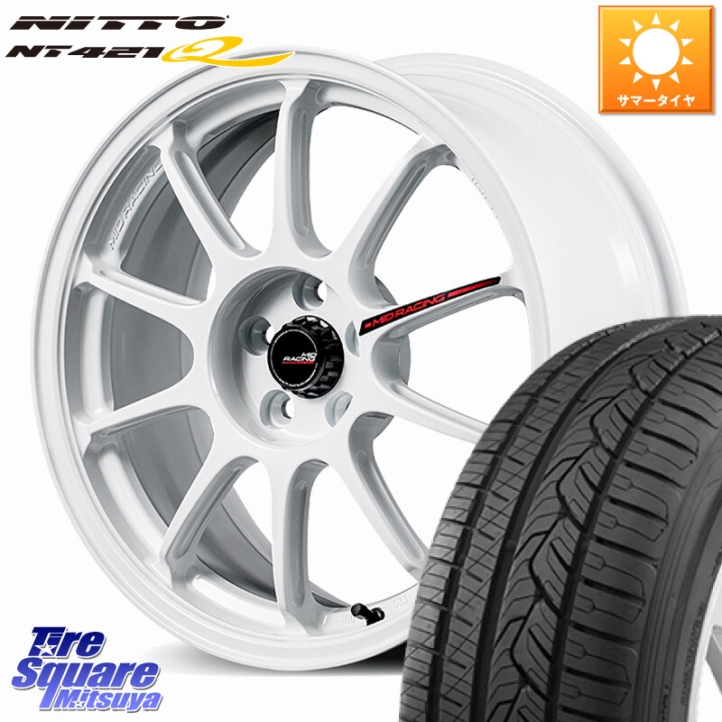 NITTO ニットー NT421Q サマータイヤ 225/55R17MANARAY MID RACING R10 EVO ホイール 17インチ レーシング 17X7.5J 48 5穴 114.3 MAZDA6｜タイヤスクエアミツヤ