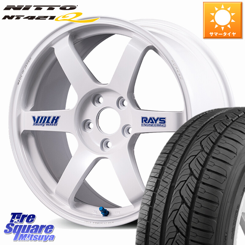 NITTO ニットー NT421Q サマータイヤ 235/60R18RAYS 【欠品次回3~4月】 VOLK RACING TE37 SAGA S-plus 30th STICKER Ver ホイール 18インチ 18X8.5J(M14B) 42 5穴 114.3 ソルテラ bZ4X|タイヤスクエアミツヤ