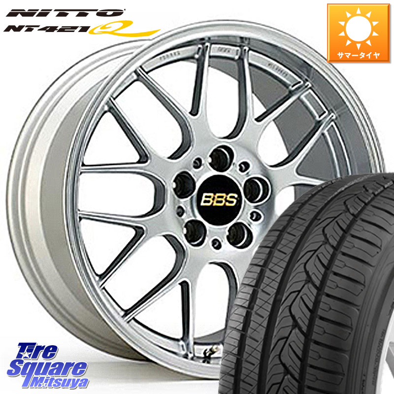 BBS RG-R 鍛造1ピース ホイール 17インチ 17 X 8.0J +32 5穴 114.3 NITTO ニットー NT421Q サマータイヤ 225/60R17
