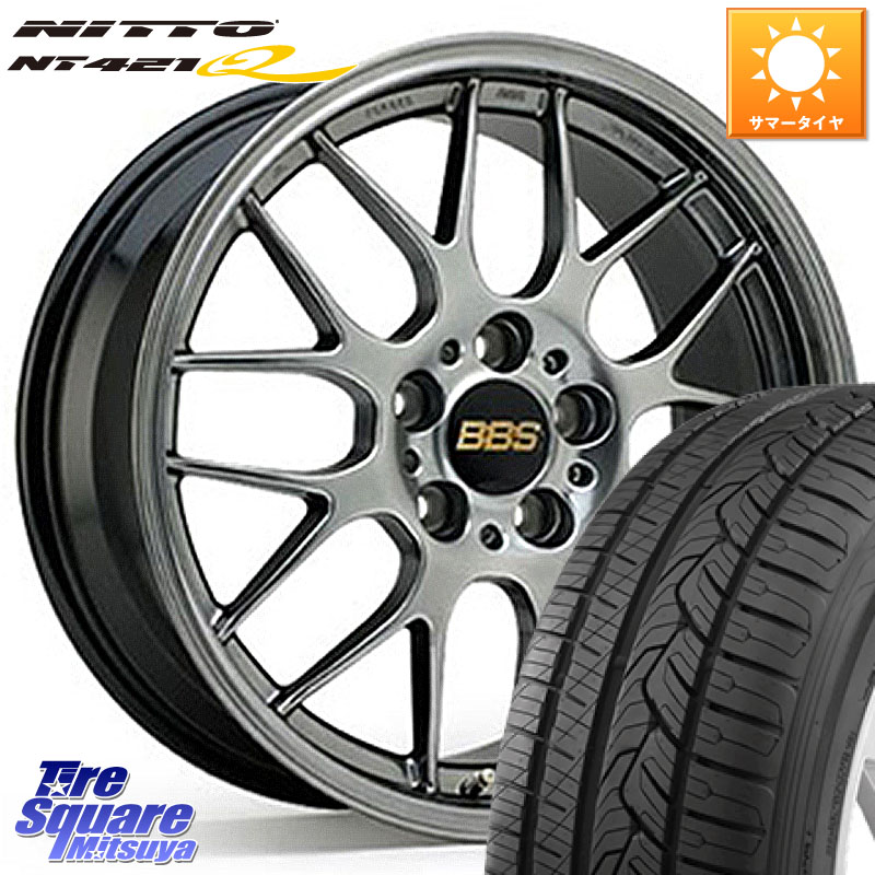 BBS RG-R 鍛造1ピース ホイール 17インチ 17 X 8.0J +32 5穴 114.3 NITTO ニットー NT421Q サマータイヤ 225/60R17