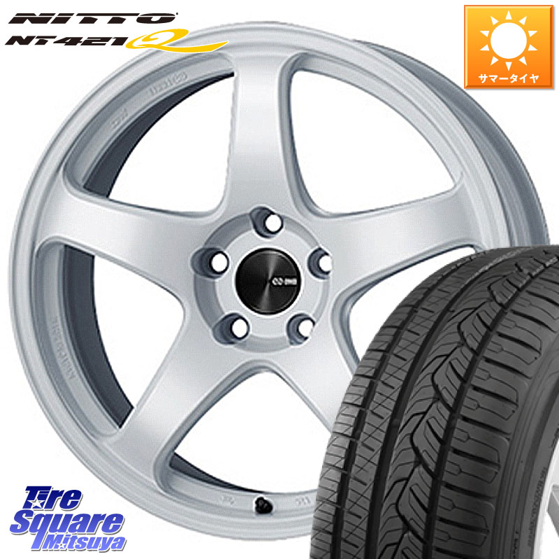 ENKEI エンケイ PerformanceLine PF05 WH 17インチ 17 X 8.0J +35 5穴 114.3 NITTO ニットー NT421Q サマータイヤ 225/60R17 30系アルファード 30系ヴェルファイア