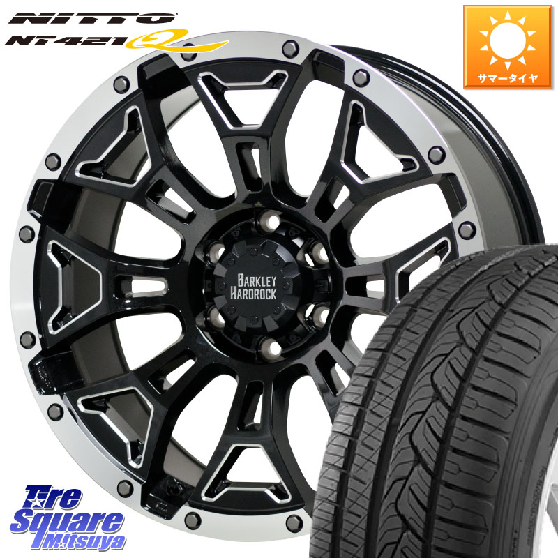 HotStuff BARKLEY HARDROCK ELBERT ハードロック エルバート ホイール 20インチ 20 X 8.5J +20 6穴 139.7 NITTO ニットー NT421Q サマータイヤ 265/50R20 150系ランドクルーザープラド トライトンGSR