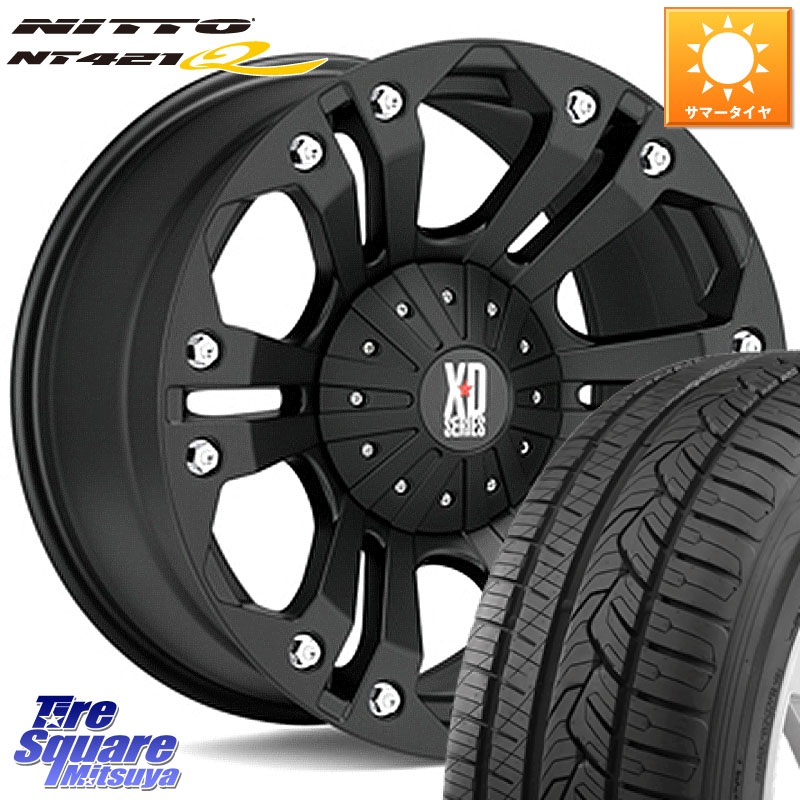 KMC XD778MONSTER ホイール 18インチ 18 X 9.0J +18 6穴 139.7 NITTO ニットー NT421Q サマータイヤ 265/60R18 トライトンGSR