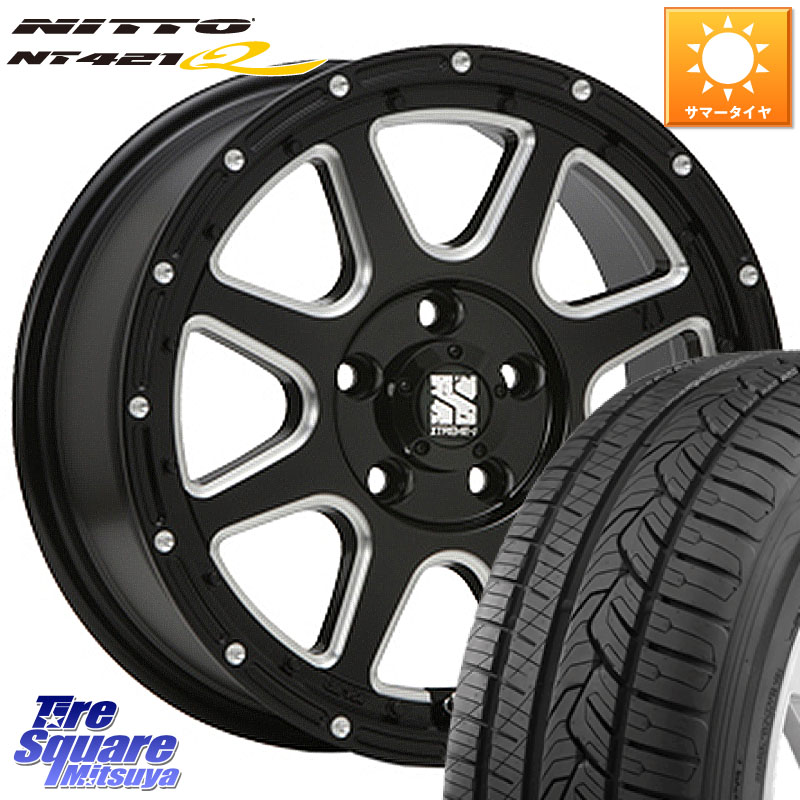 NITTO ニットー NT421Q サマータイヤ 225/60R17MLJ エクストリームJ ミルド センターキャップ付き ホイール 17インチ 17X7.5J 38 5穴 114.3 30系アルファード/ヴェルファイア デリカD:5 デリカD:5(26+) ヴェルファイアハイブリッド ヴェルファイア アルファード エクリ｜タイヤスクエアミツヤ 88,325円