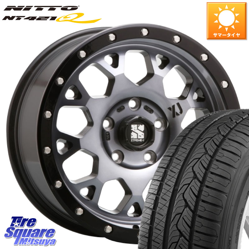 MLJ XJ04 XTREME-J エクストリームJ ホイール 17インチ 17 X 7.0J +42 5穴 114.3 NITTO ニットー NT421Q サマータイヤ 225/65R17 50系RAV4 80系ハリアー T32エクストレイル CX-5 CX-8 BT5レガシィアウトバック