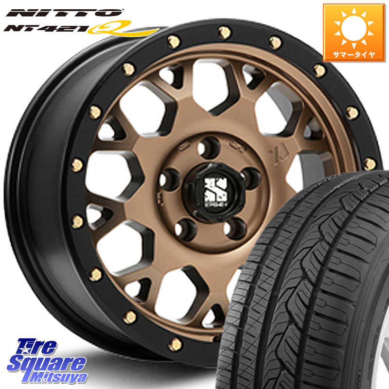 NITTO ニットー NT421Q サマータイヤ 225/65R17MLJ XJ04 XTREME-J エクストリームJ マットブロンズ ホイール 17インチ 17X7.0J 42 5穴 114.3 50系RAV4 80系ハリアー T32エクストレイル CX-5 CX-8 BT5レガシィアウトバック ヴァンガード RAV4 30系 RAV4 50系 デリカD:5｜タイヤスクエアミツヤ