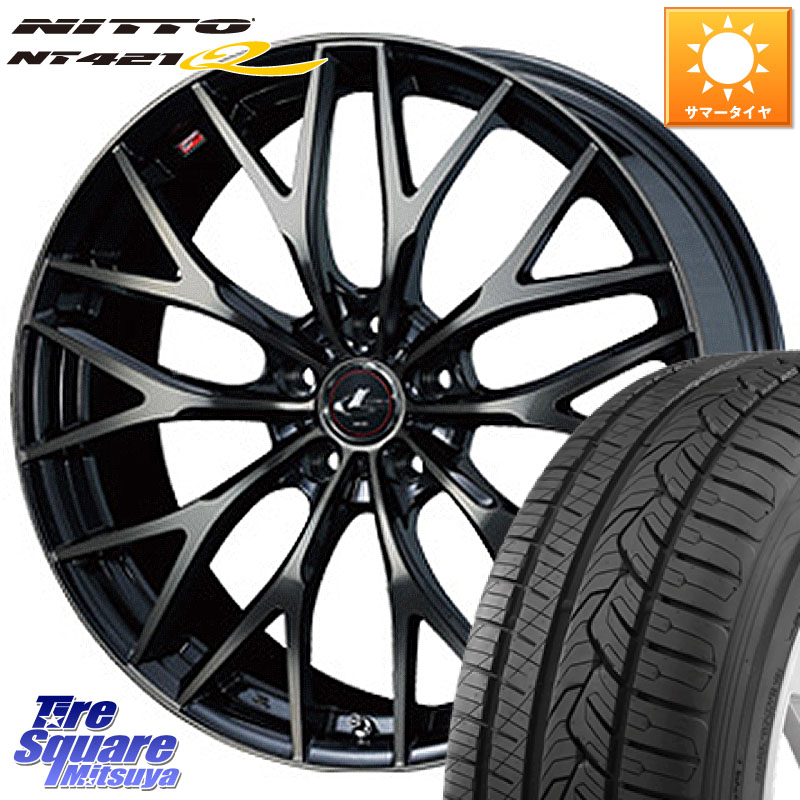 NITTO ニットー NT421Q サマータイヤ 255/50R20WEDS 37453 レオニス MX ウェッズ Leonis ホイール 20インチ 20X8.5J 45 5穴 114.3 ムラーノ 日産｜タイヤスクエアミツヤ