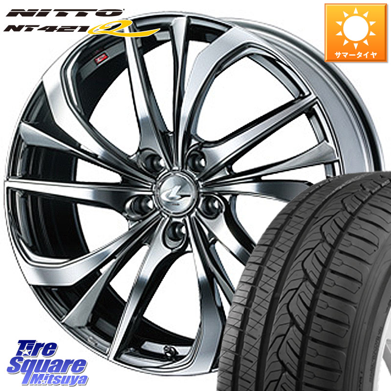 WEDS ウェッズ Leonis レオニス TE (BMCMC) ホイール 19インチ 19 X 8.0J +35 5穴 114.3 NITTO ニットー NT421Q サマータイヤ 235/55R19 アウトランダーPHEV