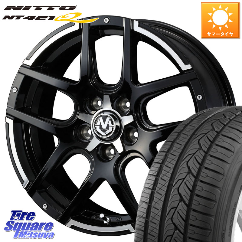 NITTO ニットー NT421Q サマータイヤ 225/55R17WEDS MUD VANCE 04 マッドヴァンス04 ホイール 17インチ 17X7.0J 45 5穴 114.3 MAZDA6 10系アルファード スカイラインセダン 日産 シーマ 日産 フーガ FUGA 日産｜タイヤスクエアミツヤ