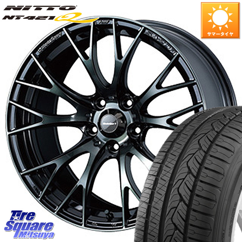 NITTO ニットー NT421Q サマータイヤ 225/60R18WEDS WedsSport SA-20R SA20R ウェッズ スポーツ ホイール 18インチ 18X7.5J 35 5穴 114.3 50系RAV4 80系ハリアー RAV4 50系 デリカD:5 D5 カスタムサイズ NX レクサス｜タイヤスクエアミツヤ