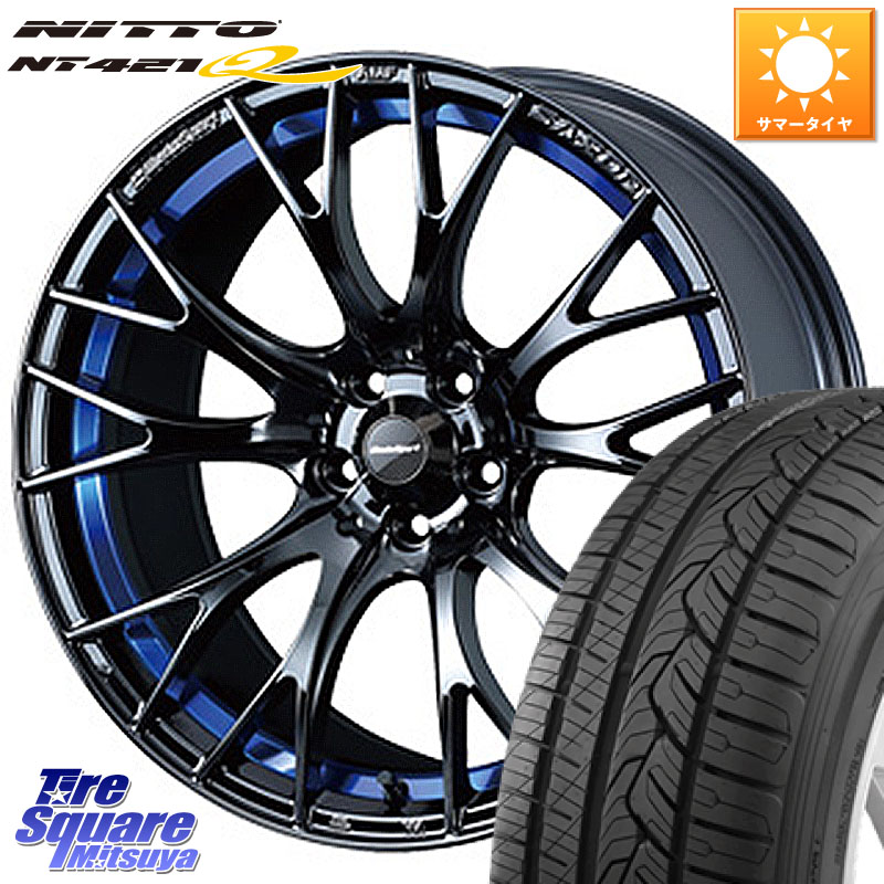 NITTO ニットー NT421Q サマータイヤ 225/60R18WEDS WedsSport SA-20R SA20R ウェッズ スポーツ ホイール 18インチ 18X7.5J 35 5穴 114.3 50系RAV4 80系ハリアー RAV4 50系 デリカD:5 D5 カスタムサイズ NX レクサス｜タイヤスクエアミツヤ