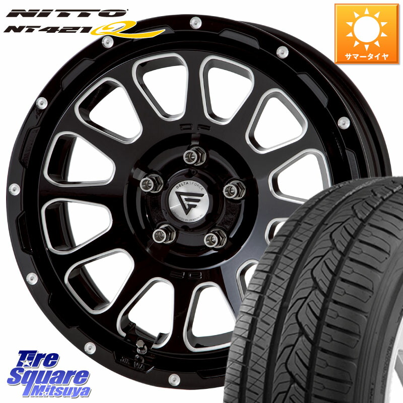 NITTO ニットー NT421Q サマータイヤ 235/65R17DELTA FORCE デルタフォース オーバル 8J ホイール 17インチ 17X8.0J 35 5穴 114.3 RAV4 50系 RAV4 60系|タイヤスクエアミツヤ