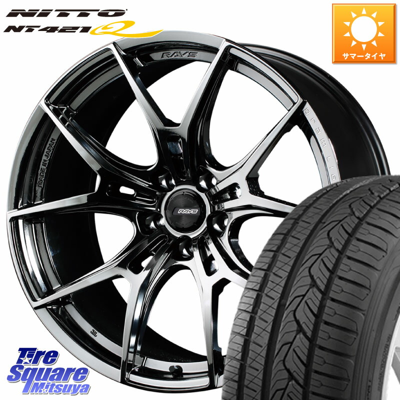 RAYS 【欠品次回4~5月】 レイズ GramLights グラムライツ 57FXZ RBC ホイール 19インチ 19 X 8.5J(M14B) +45 5穴 114.3 NITTO ニットー NT421Q サマータイヤ 235/55R19 スバル ソルテラ