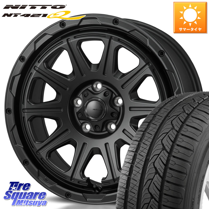 MONZA HI-BLOCK REGULES BK 17インチ 17 X 7.5J +41 5穴 114.3 NITTO ニットー NT421Q サマータイヤ 215/60R17 10系カローラクロス 20系アルファード