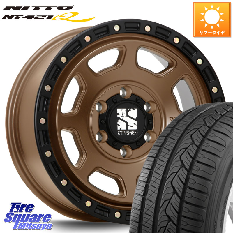 MLJ XJ07 XTREME-J 6H MB エクストリームJ ホイール 18インチ 18 X 8.0J +50 6穴 139.7 NITTO ニットー NT421Q サマータイヤ 265/60R18 トライトンGLS(ナローボディ)