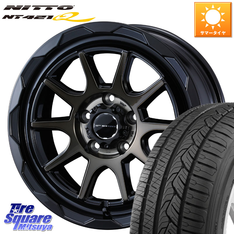 WEDS マッドヴァンス 06 MUD VANCE 06 ウエッズ 17インチ 17 X 7.0J +40 5穴 114.3 NITTO ニットー NT421Q サマータイヤ 215/60R17 10系カローラクロス CX-30 MX-30 20系アルファード