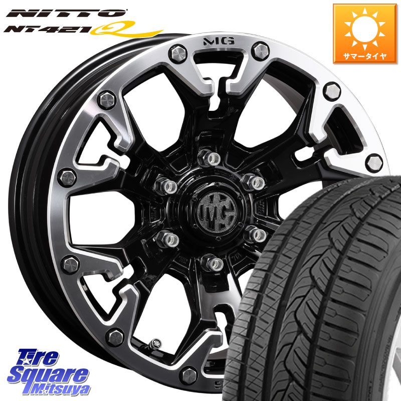 NITTO ニットー NT421Q サマータイヤ 225/65R17CRIMSON クリムソン GOLEM ゴーレム 17インチ 17X7.0J 32 5穴 114.3 50系RAV4 80系ハリアー RAV4 50系 デリカD:5 D5 カスタムサイズ NX レクサス ハリアー|タイヤスクエアミツヤ