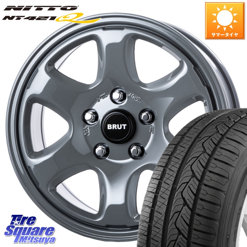 BRUT ブルート BR-44 BR44 ホイール 17インチ 17 X 7.5J +38 5穴 114.3 NITTO ニットー NT421Q サマータイヤ 225/65R17 50系RAV4 80系ハリアー