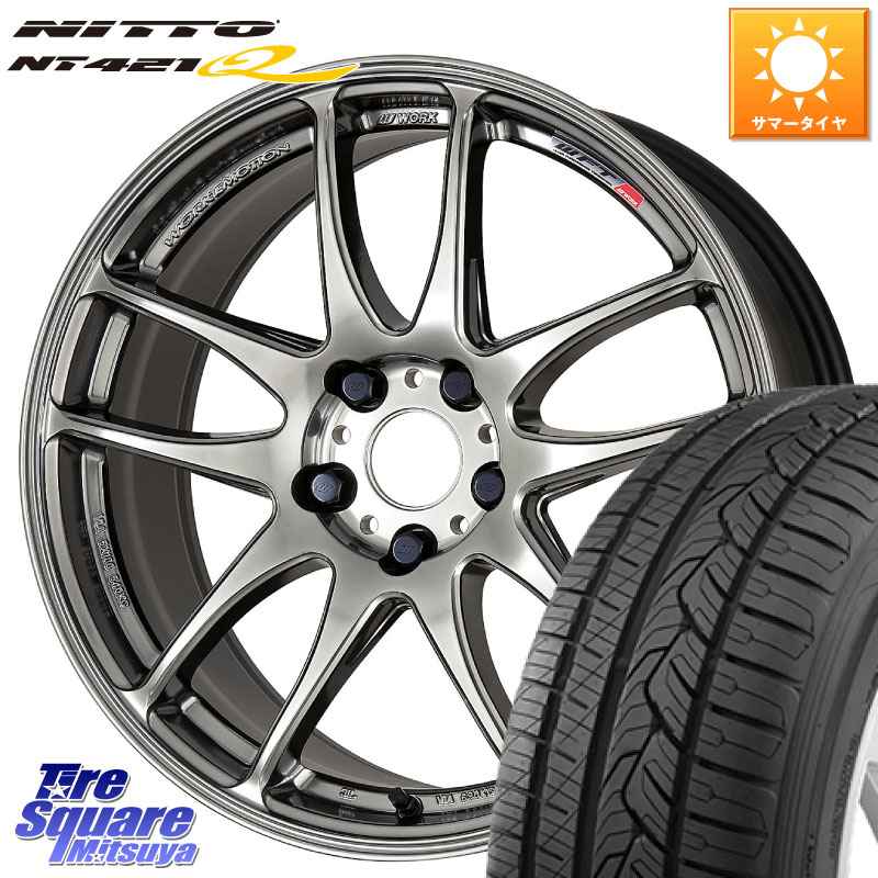 NITTO ニットー NT421Q サマータイヤ 235/60R18WORK ワーク EMOTION エモーション CR kiwami 極 18インチ 18X8.5J 38 5穴 114.3 アウトランダーPHEV|タイヤスクエアミツヤ