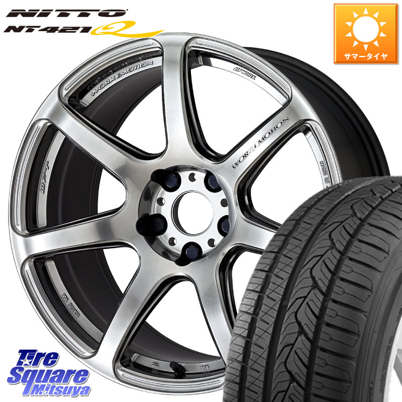 WORK ワーク EMOTION エモーション T7R 18インチ 18 X 8.5J +38 5穴 114.3 NITTO ニットー NT421Q サマータイヤ 255/55R18 アウトランダーPHEV