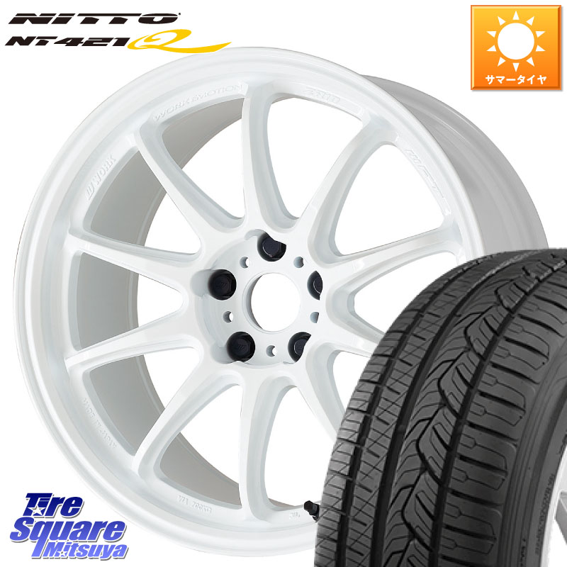 NITTO ニットー NT421Q サマータイヤ 215/50R18WORK ワーク EMOTION エモーション ZR10 18インチ 18X7.5J 47 5穴 114.3 60系プリウス ヤリスクロス セレナ SERENA 日産|タイヤスクエアミツヤ